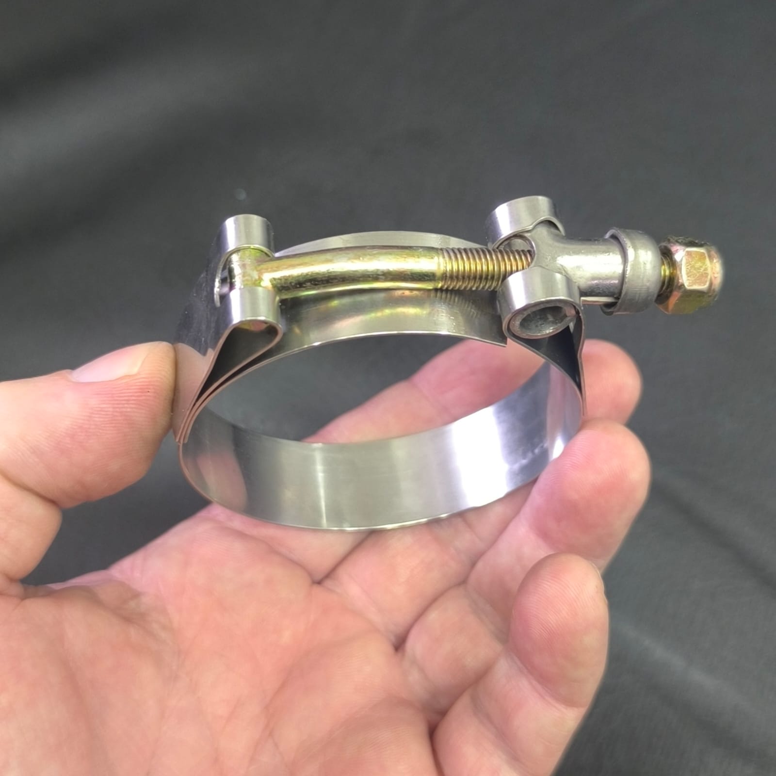 Abraçadeira T-Clamp Inox 2,5 Polegadas (Turbo/Intercooler)