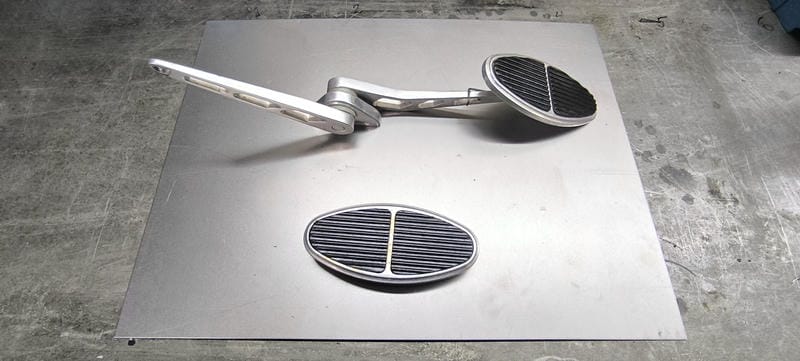 Kit Acelerador e Pedal de Freio Oval Billet