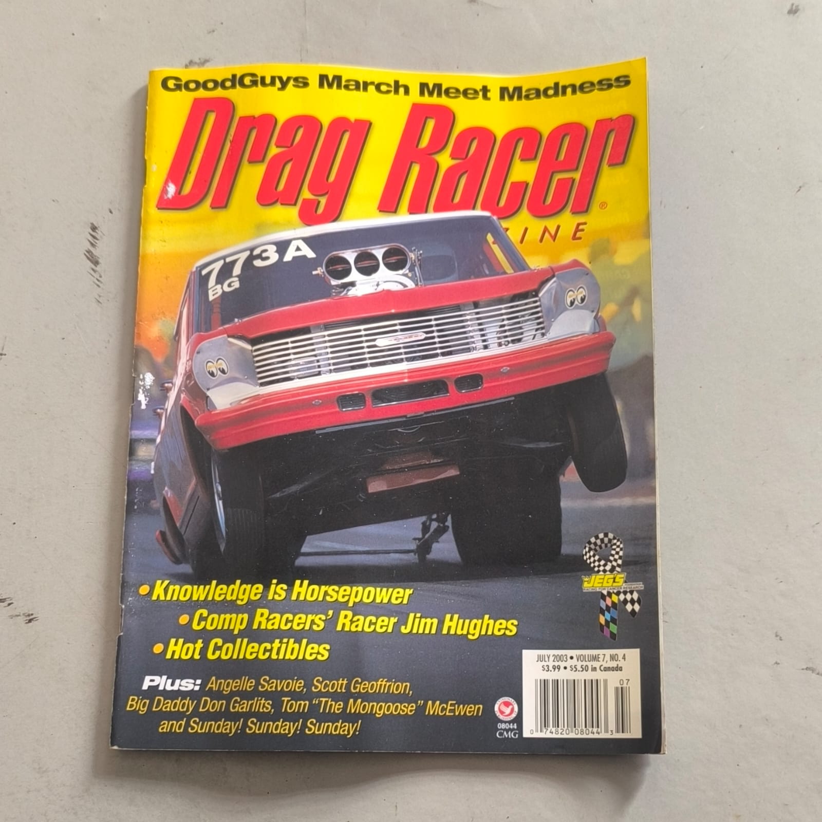 Revistas Drag Racer (4 edições, 2003 e 2004)